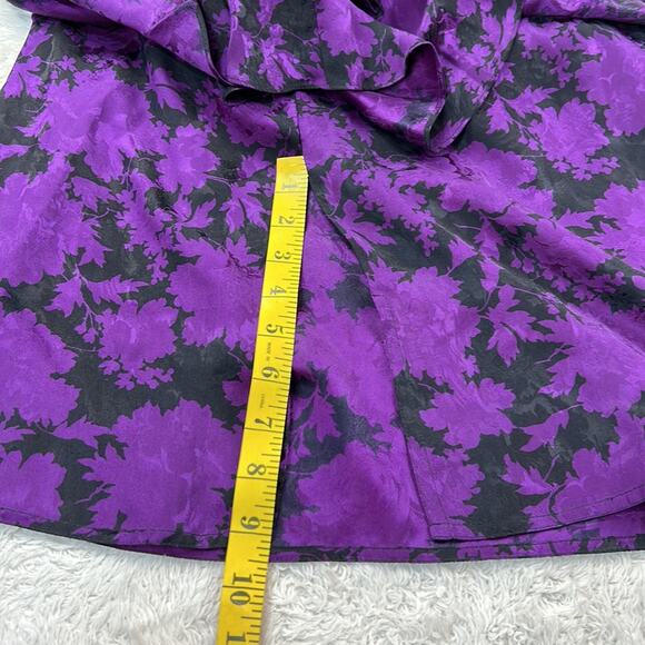 Vintage 80s Maggy London Jeannene Booher Silk ruffled cocktail party dress, 10 - Picture 11 of 11